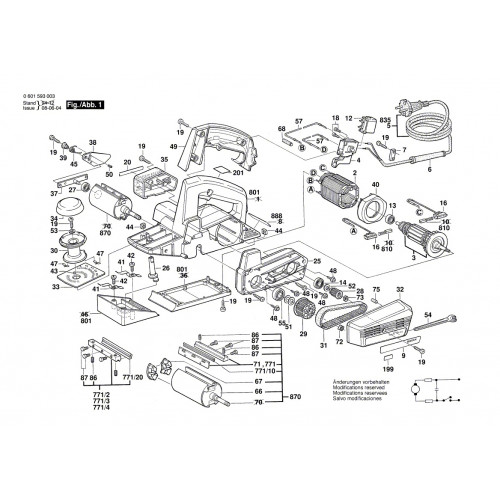 Запчасти для рубанка Bosch GHO 31-82